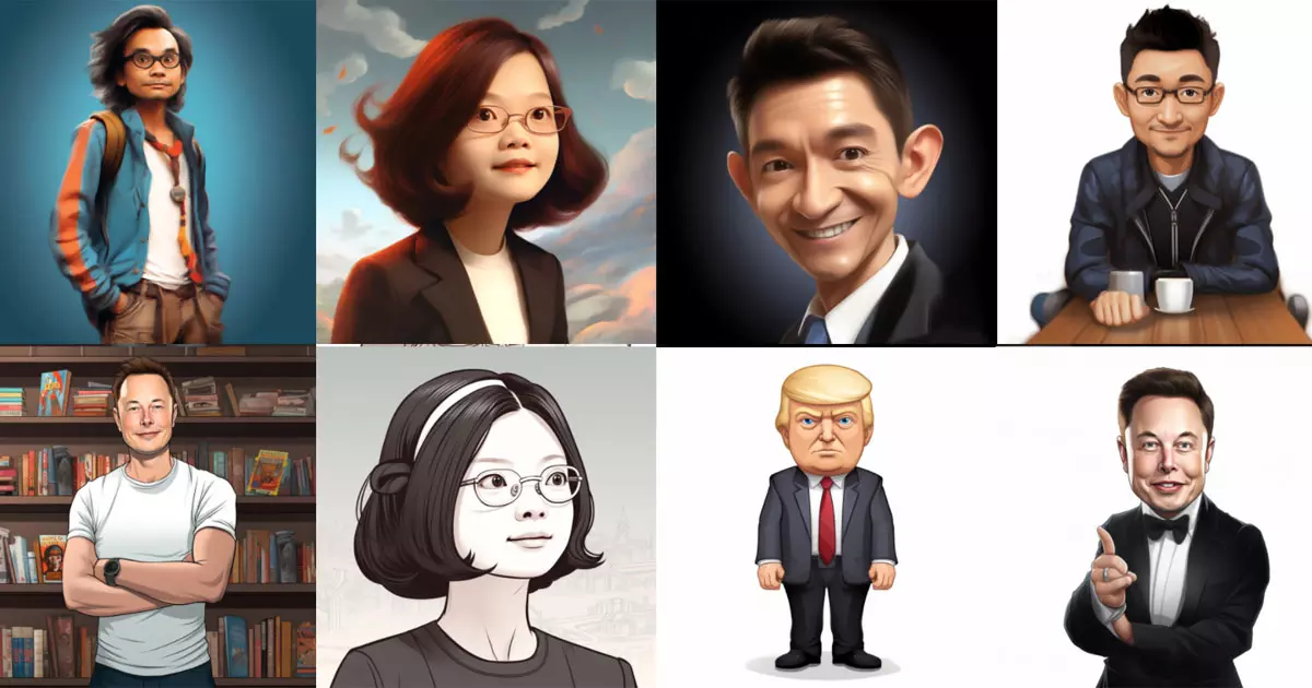 看起来像卡通人物的真人