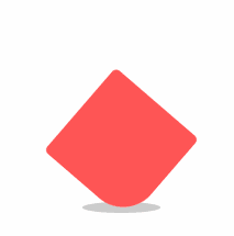 CSS 教學 - CSS 彈跳的正方形動畫 - 製作正方形彈跳和旋轉的動畫