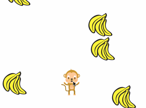 Scratch 3 教学 - 猴子接香蕉